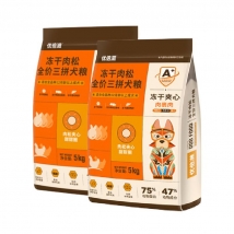 优倍滋臻选A+全价肉松冻干三拼成犬粮5kg*2