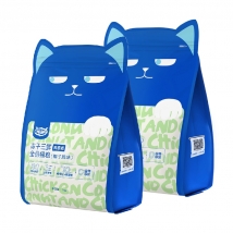 wowo青春版冻干三鲜全价猫粮（椰子鸡味）1kg*2