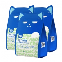 wowo青春版冻干三鲜全价猫粮（椰子鸡味）1kg*3