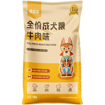 优倍滋 安心养宠系列 全价成犬粮牛肉味10kg