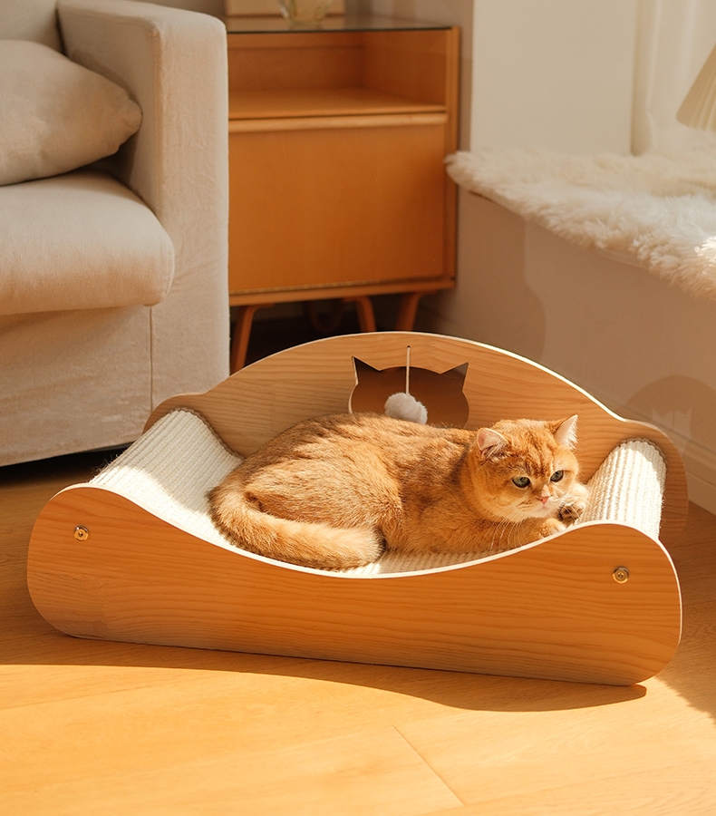多可特-实木猫头沙发猫抓板大号