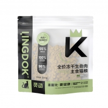 灵动 全价冻干生骨肉猫粮（鸡肉+兔肉）380g