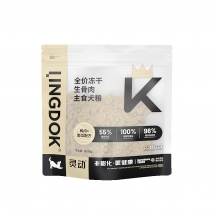 灵动 全价冻干生骨肉犬粮（鸭肉+南瓜）450g