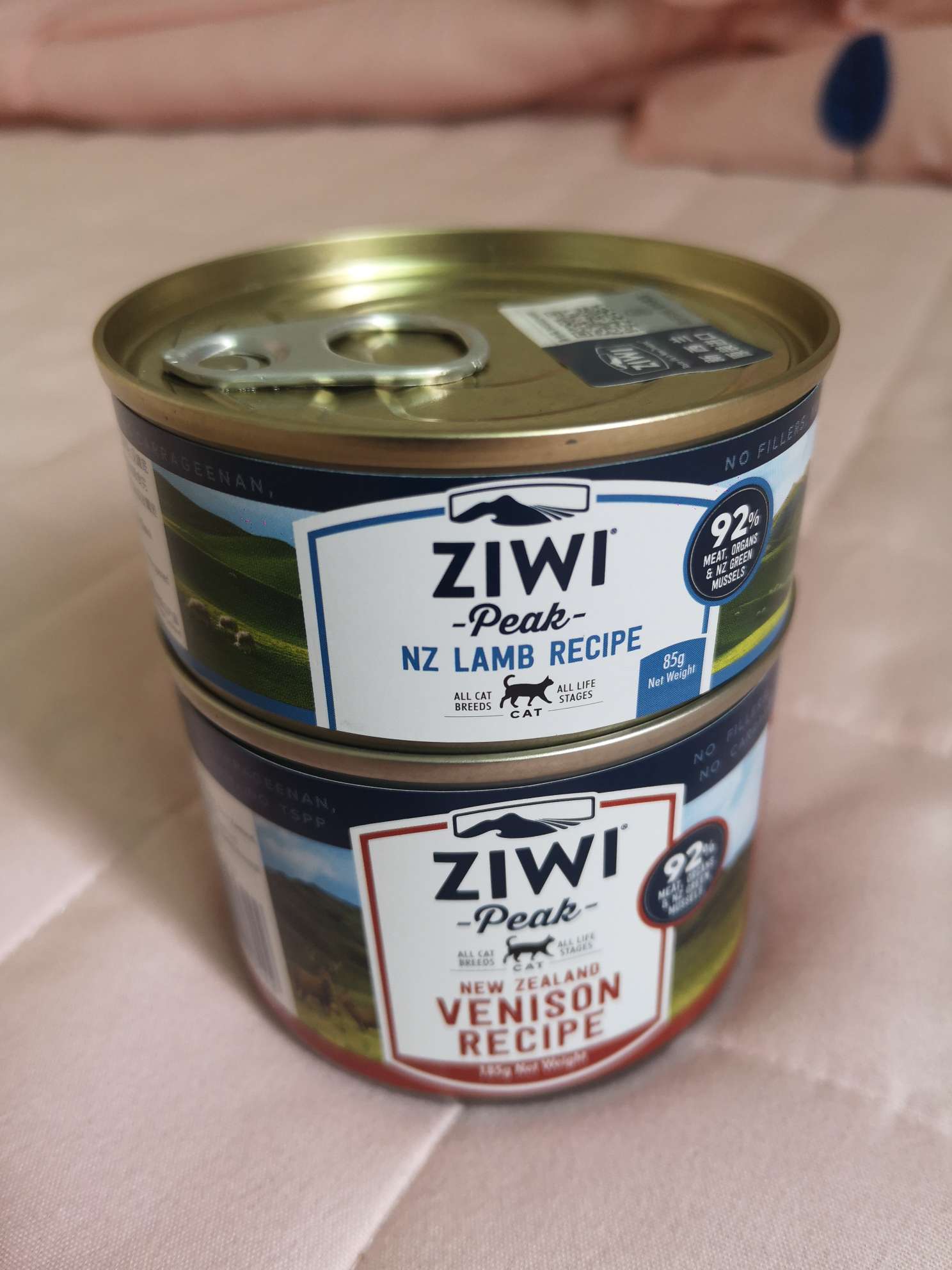 滋益巅峰ziwi peak 无谷红肉主食猫罐头185g 92%肉含量 新西兰进口