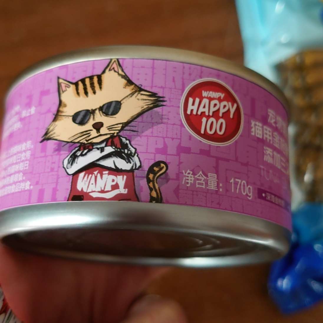 顽皮happy100金枪鱼 三文鱼猫罐头 170g 猫湿粮 原装进口